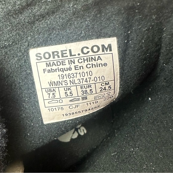 SOREL WOMEN'S JOAN OF ARCTIC™ NEXT LITE BOOT Size: 7.5 in Black Waterproof NWT. - Picture 13 of 15